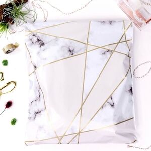 ✨️15 Marble & Gold 6 X 9 Poly Mailer Bags ✨️
